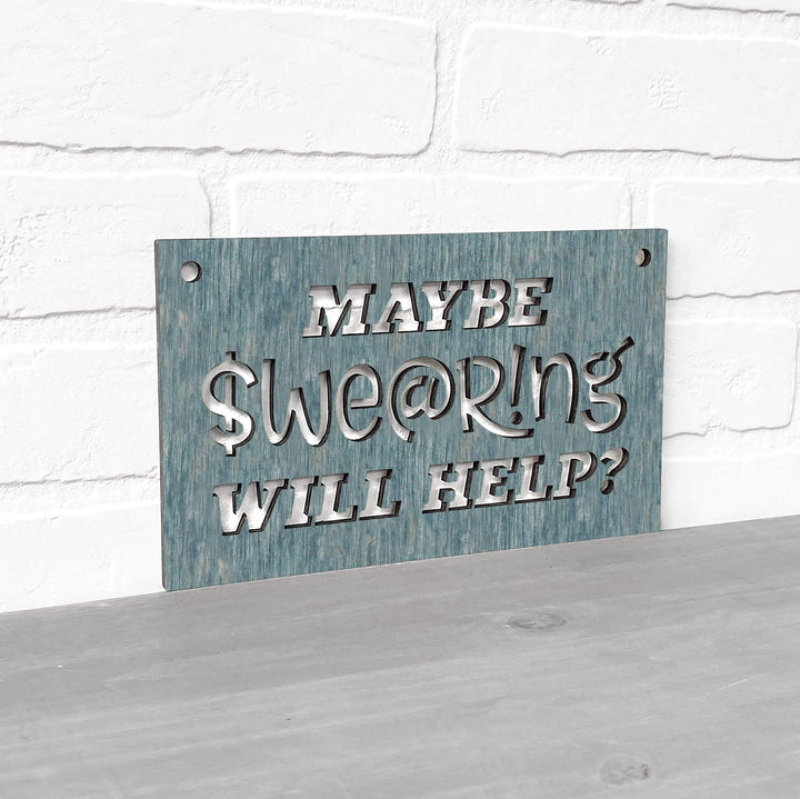 Spunky Fluff Proudly handmade in South Dakota, USA Small / Weathered Denim Maybe Swearing Will Help