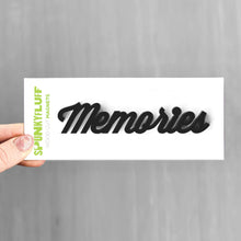 Load image into Gallery viewer, Spunky Fluff Proudly handmade in South Dakota, USA Black Memories-Tiny Word Magnet
