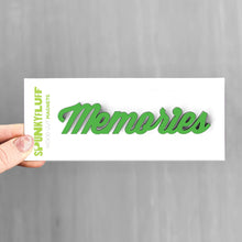 Load image into Gallery viewer, Spunky Fluff Proudly handmade in South Dakota, USA Grass Green Memories-Tiny Word Magnet
