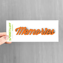 Load image into Gallery viewer, Spunky Fluff Proudly handmade in South Dakota, USA Orange Memories-Tiny Word Magnet
