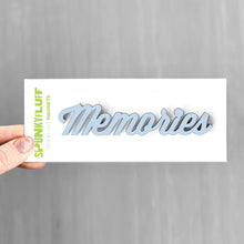 Load image into Gallery viewer, Spunky Fluff Proudly handmade in South Dakota, USA Powder Memories-Tiny Word Magnet
