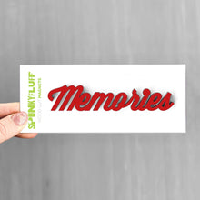 Load image into Gallery viewer, Spunky Fluff Proudly handmade in South Dakota, USA Red Memories-Tiny Word Magnet

