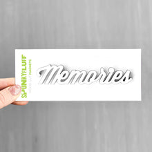Load image into Gallery viewer, Spunky Fluff Proudly handmade in South Dakota, USA White Memories-Tiny Word Magnet
