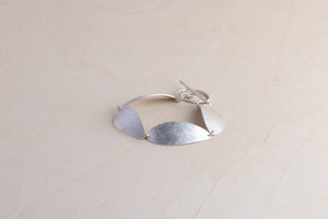 KimyaJoyas Jewelry Minimalist Link Bracelet in Brushed Matte Silver