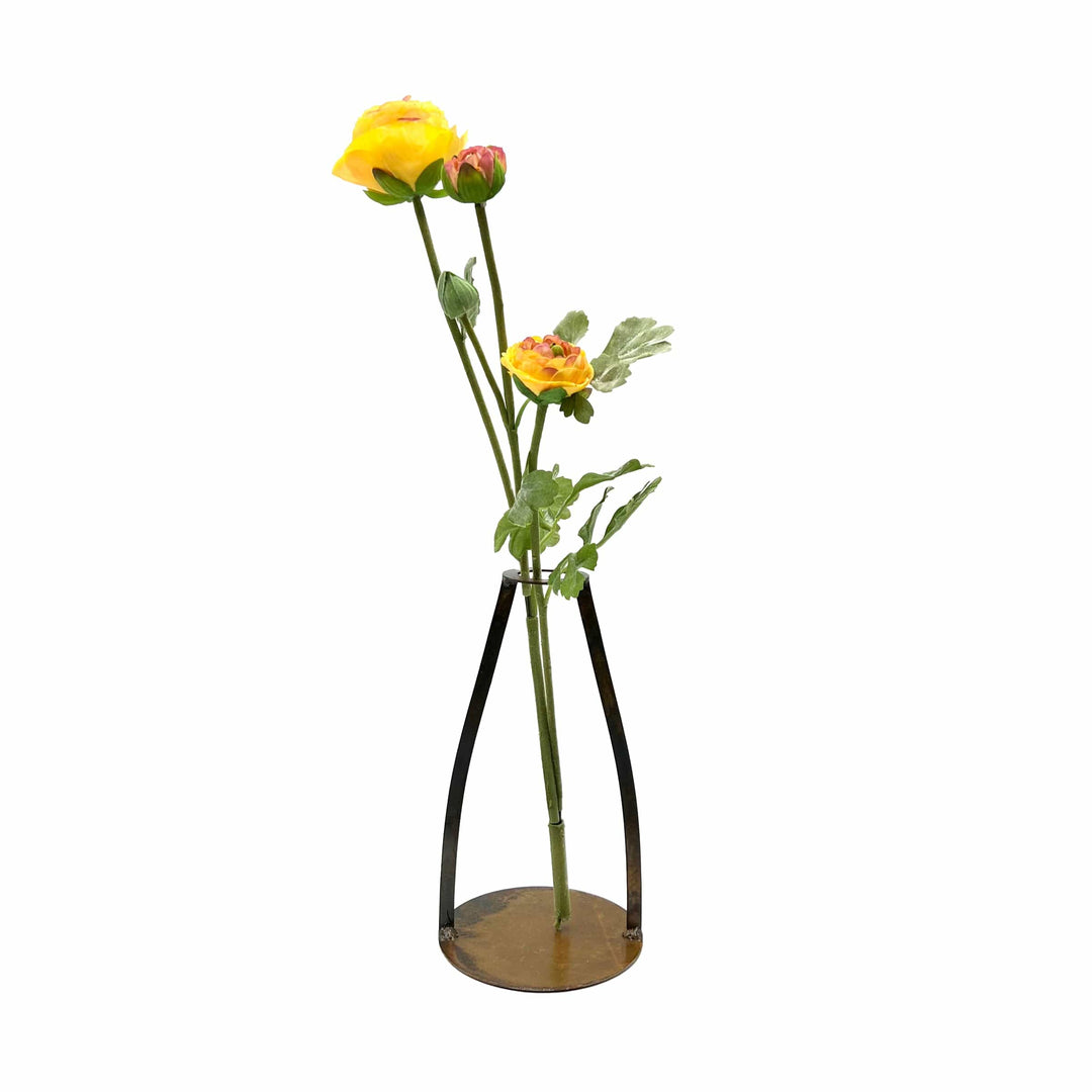 Prairie Dance Proudly Handmade in South Dakota, USA Modern Steel Vase - Tall
