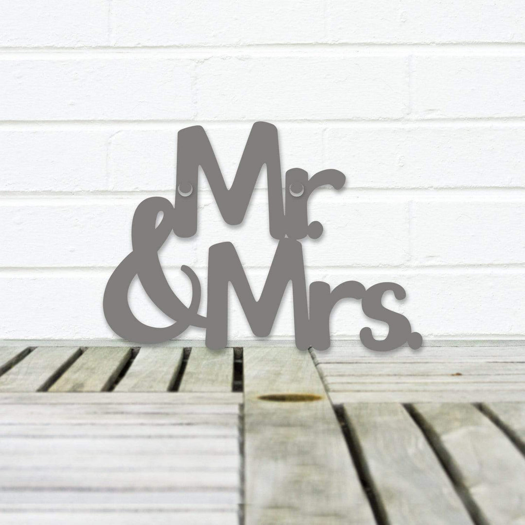 Spunky Fluff Proudly handmade in South Dakota, USA Small / Charcoal Gray Mr. &amp; Mrs.