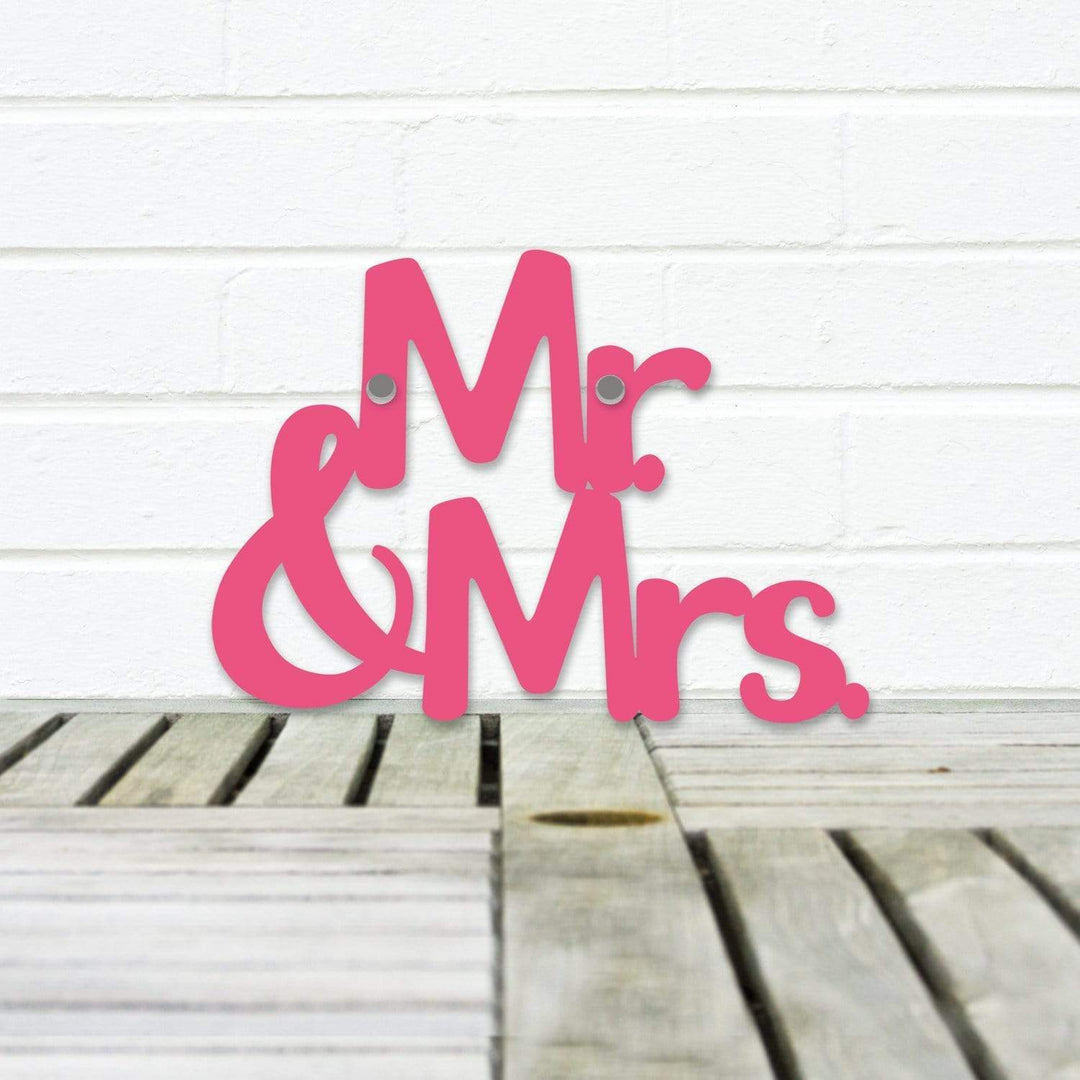 Spunky Fluff Proudly handmade in South Dakota, USA Small / Magenta Mr. &amp; Mrs.