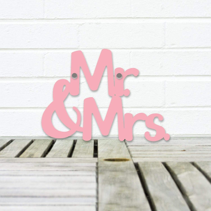 Spunky Fluff Proudly handmade in South Dakota, USA Small / Pink Mr. &amp; Mrs.
