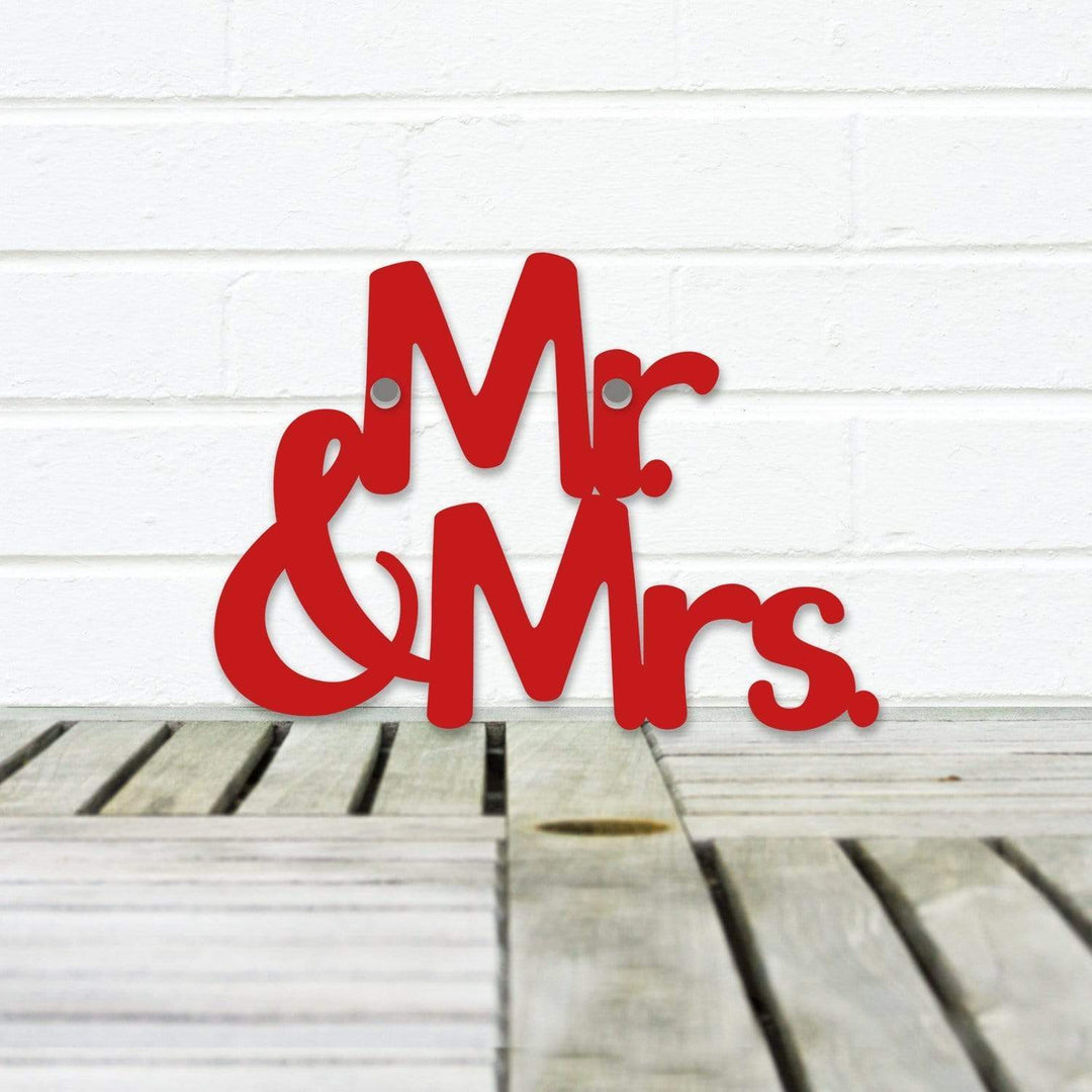 Spunky Fluff Proudly handmade in South Dakota, USA Small / Red Mr. &amp; Mrs.