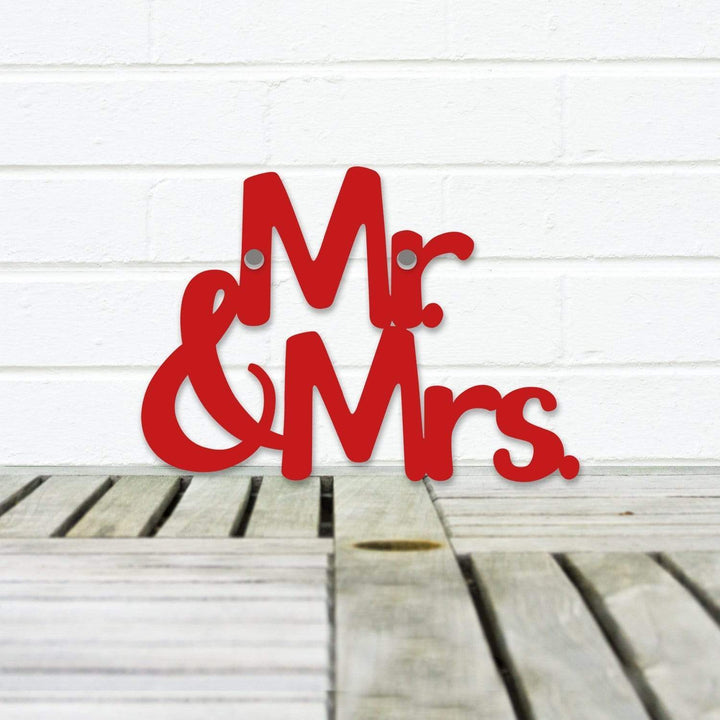 Spunky Fluff Proudly handmade in South Dakota, USA Small / Red Mr. &amp; Mrs.