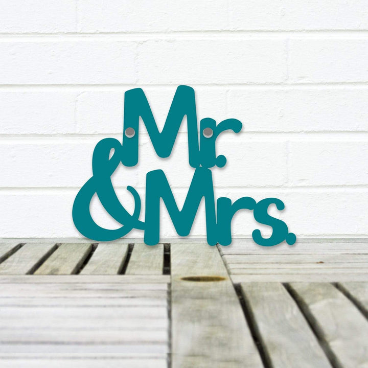 Spunky Fluff Proudly handmade in South Dakota, USA Small / Teal Mr. &amp; Mrs.