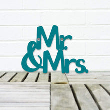 Load image into Gallery viewer, Spunky Fluff Proudly handmade in South Dakota, USA Small / Teal Mr. &amp; Mrs.
