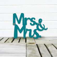 Load image into Gallery viewer, Spunky Fluff Proudly handmade in South Dakota, USA Small / Teal Mrs. &amp; Mrs.
