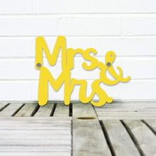 Load image into Gallery viewer, Spunky Fluff Proudly handmade in South Dakota, USA Small / Yellow Mrs. &amp; Mrs.
