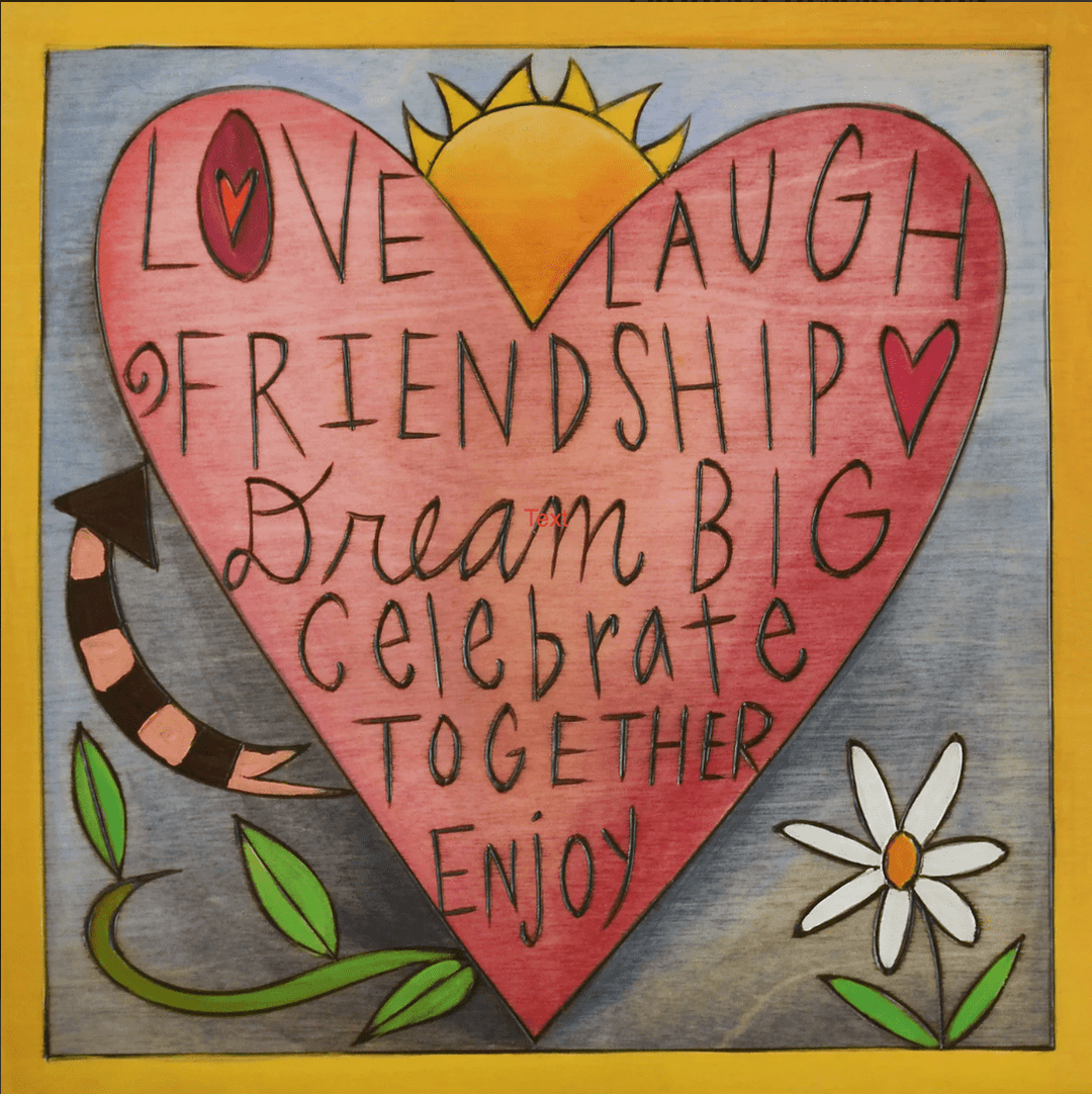 Sticks "My Heart is Full" Plaque