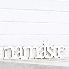 Load image into Gallery viewer, Spunky Fluff Proudly handmade in South Dakota, USA Small / White Namaste
