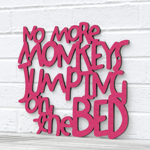 Spunky Fluff Proudly handmade in South Dakota, USA Medium / Magenta No More Monkeys Jumping on the Bed