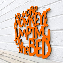 Load image into Gallery viewer, Spunky Fluff Proudly handmade in South Dakota, USA Medium / Orange No More Monkeys Jumping on the Bed
