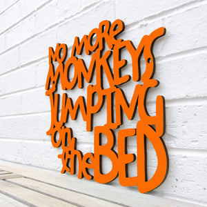 Spunky Fluff Proudly handmade in South Dakota, USA Medium / Orange No More Monkeys Jumping on the Bed