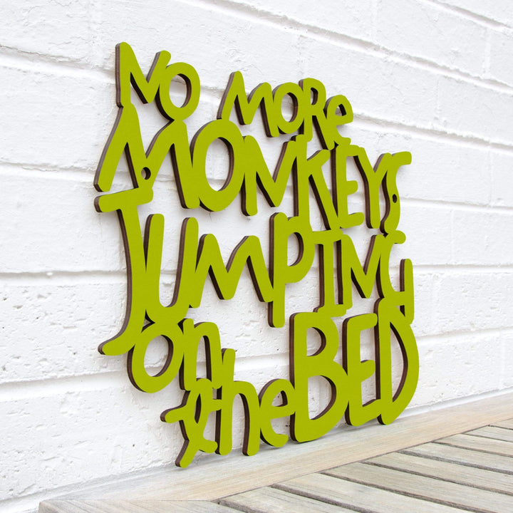 Spunky Fluff Proudly handmade in South Dakota, USA Medium / Pear Green No More Monkeys Jumping on the Bed