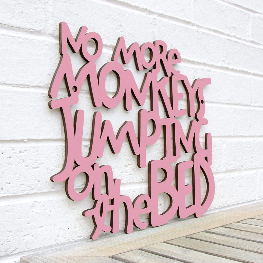 Spunky Fluff Proudly handmade in South Dakota, USA Medium / Pink No More Monkeys Jumping on the Bed
