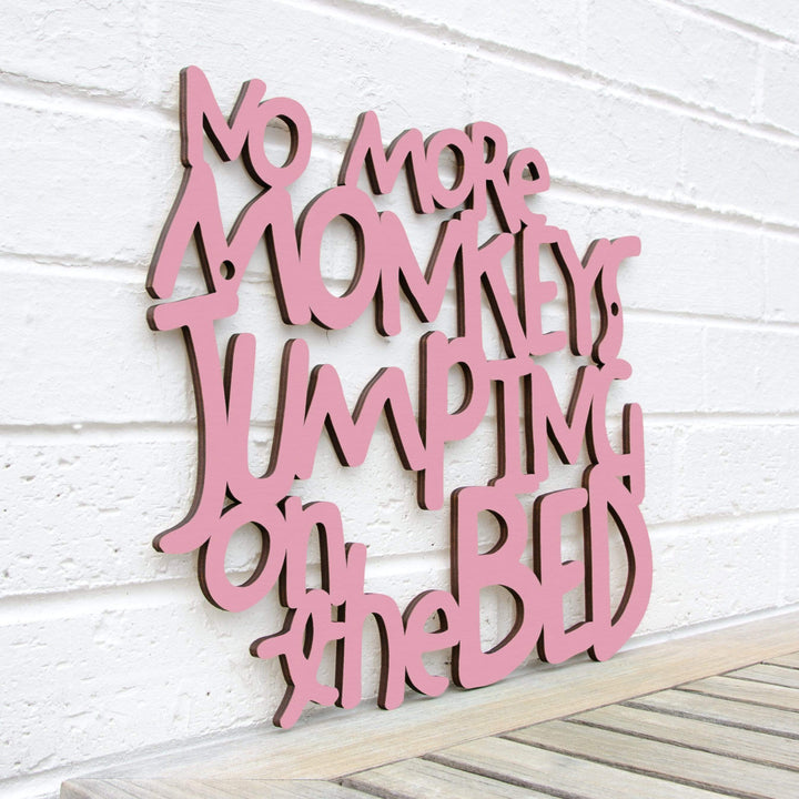Spunky Fluff Proudly handmade in South Dakota, USA Medium / Pink No More Monkeys Jumping on the Bed