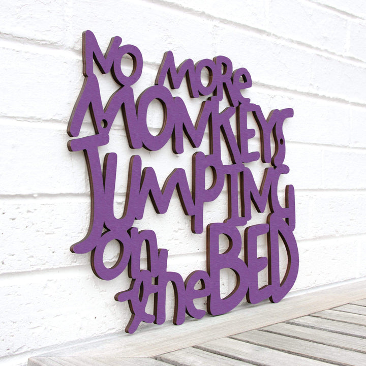 Spunky Fluff Proudly handmade in South Dakota, USA Medium / Purple No More Monkeys Jumping on the Bed