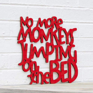 Spunky Fluff Proudly handmade in South Dakota, USA No More Monkeys Jumping on the Bed