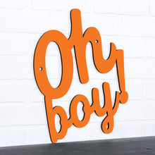 Load image into Gallery viewer, Spunky Fluff Proudly handmade in South Dakota, USA Medium / Orange Oh Boy!
