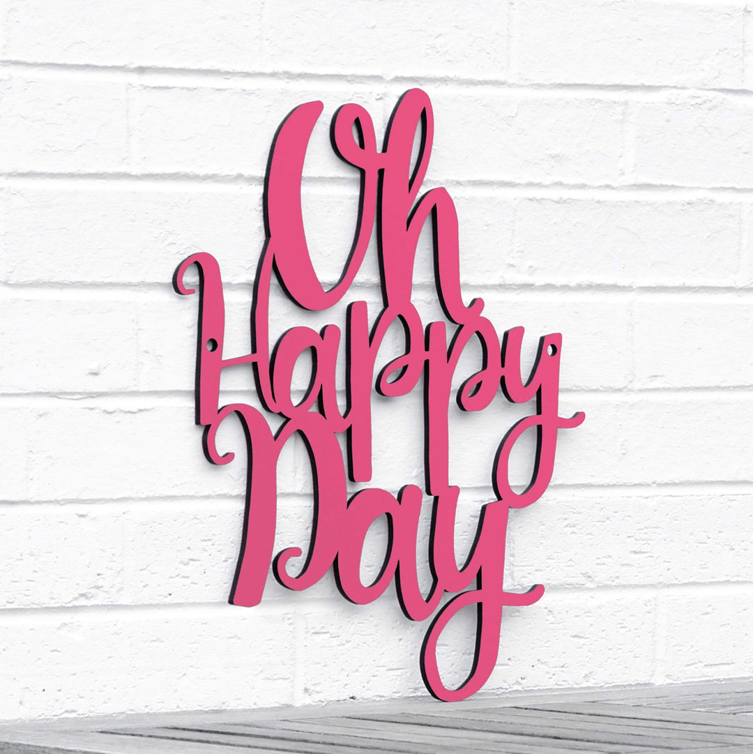 Spunky Fluff Proudly handmade in South Dakota, USA Medium / Magenta Oh Happy Day
