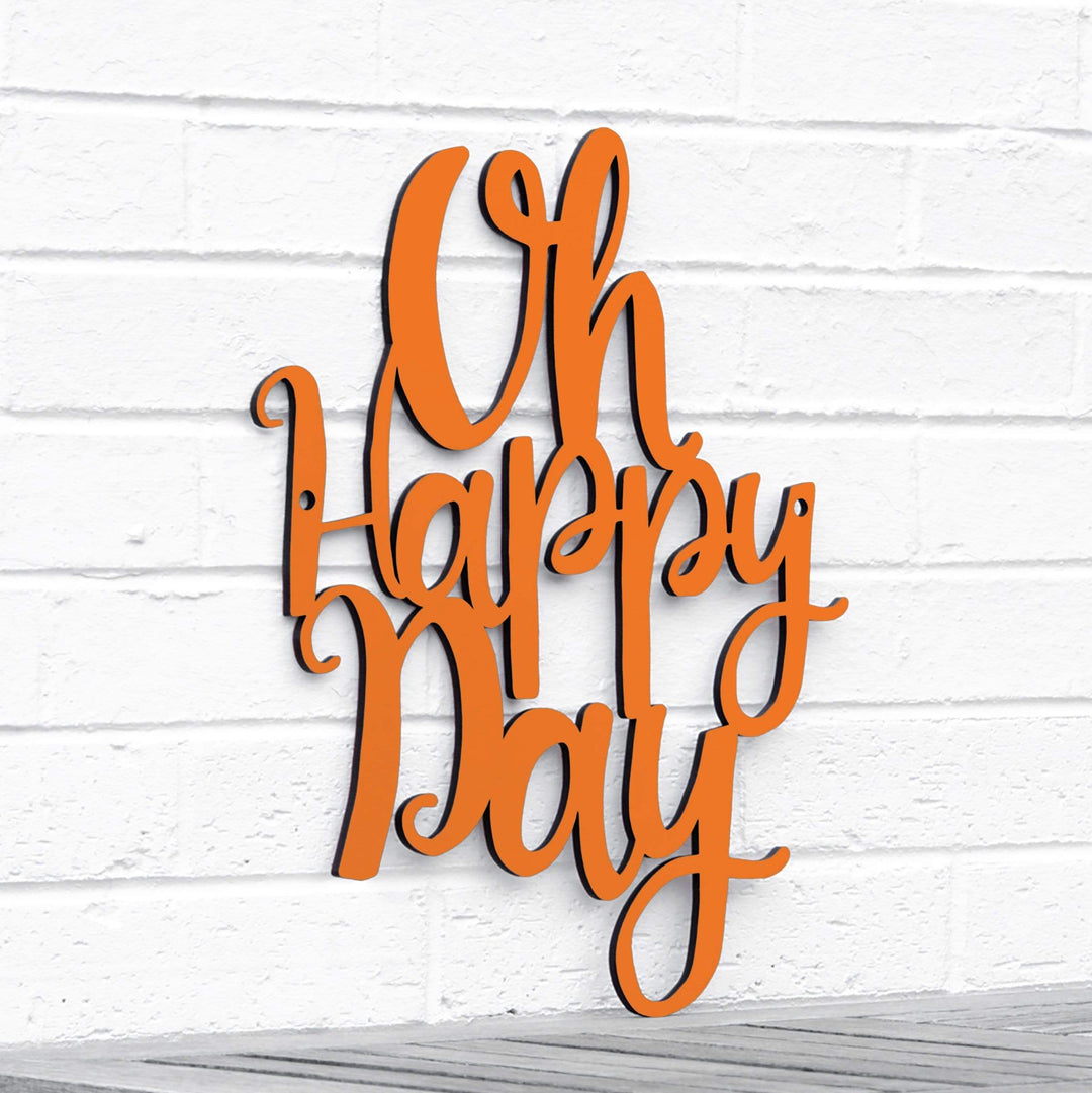 Spunky Fluff Proudly handmade in South Dakota, USA Medium / Orange Oh Happy Day