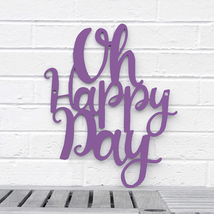 Spunky Fluff Proudly handmade in South Dakota, USA Medium / Purple Oh Happy Day