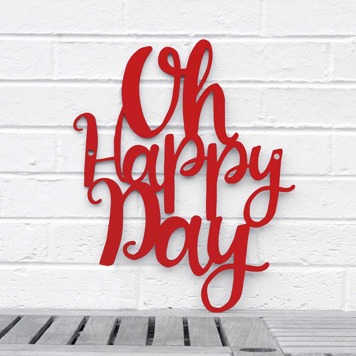 Spunky Fluff Proudly handmade in South Dakota, USA Medium / Red Oh Happy Day