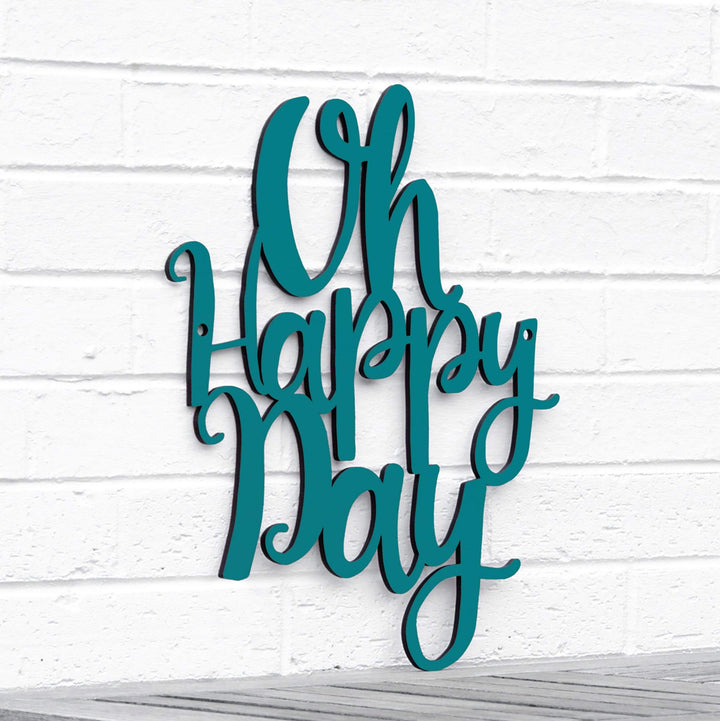 Spunky Fluff Proudly handmade in South Dakota, USA Medium / Teal Oh Happy Day