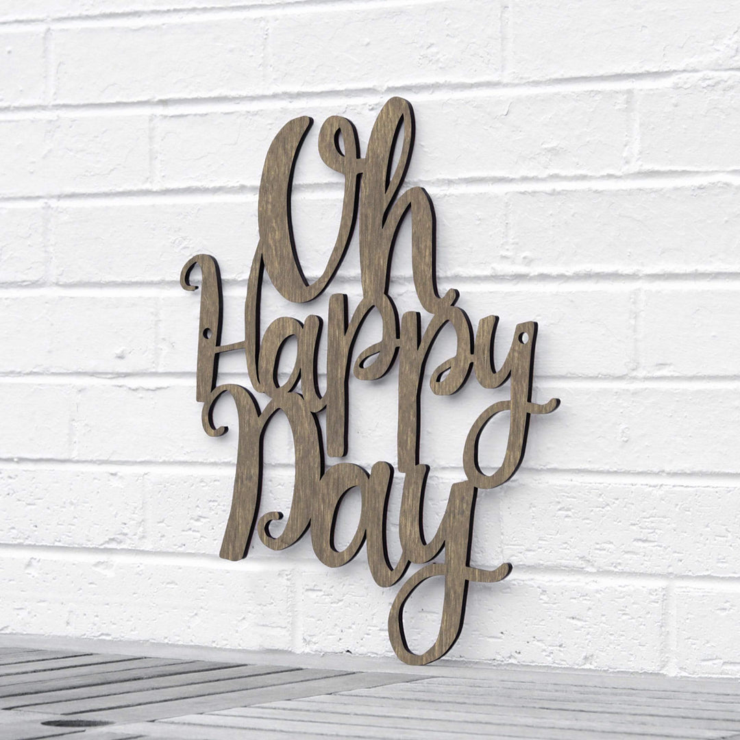 Spunky Fluff Proudly handmade in South Dakota, USA Medium / Weathered Brown Oh Happy Day