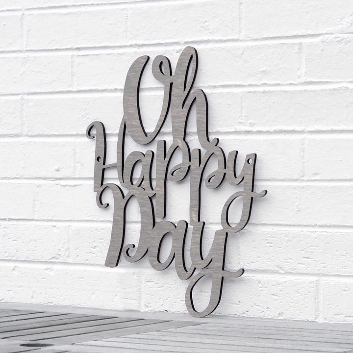 Spunky Fluff Proudly handmade in South Dakota, USA Medium / Weathered Gray Oh Happy Day