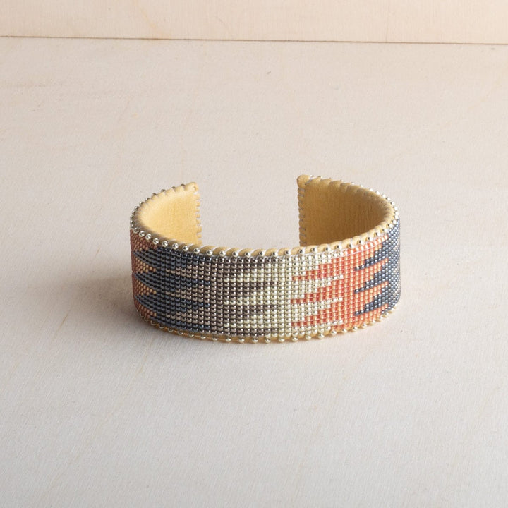 Etkie Jewelry Olivia Beaded Glass Cuff -Large