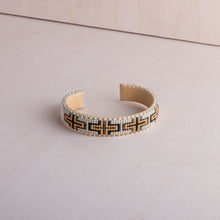 Load image into Gallery viewer, Etkie Jewelry Owen Glass Beaded Glass Cuff-Small
