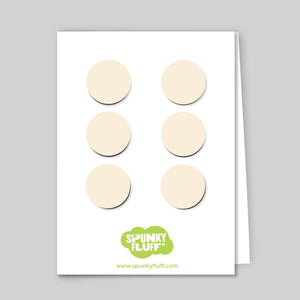 Spunky Fluff Proudly handmade in South Dakota, USA Cream Painted Dot Magnets, Small