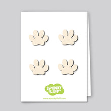 Load image into Gallery viewer, Spunky Fluff Proudly handmade in South Dakota, USA Cream Painted Mini-Paw Magnets
