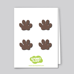 Spunky Fluff Proudly handmade in South Dakota, USA Espresso Painted Mini-Paw Magnets
