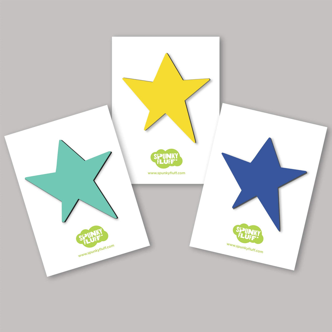 Spunky Fluff Proudly handmade in South Dakota, USA Painted Star Magnet