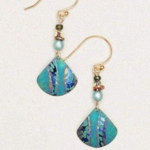 Holly Yashi Jewelry Painterly Earrings Teal