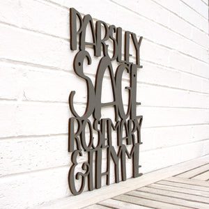 Spunky Fluff Proudly handmade in South Dakota, USA Medium / Charcoal Gray Parsley Sage Rosemary & Thyme