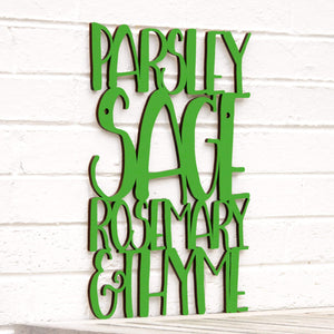 Spunky Fluff Proudly handmade in South Dakota, USA Medium / Grass Green Parsley Sage Rosemary & Thyme
