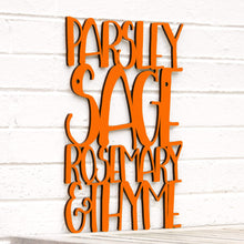 Load image into Gallery viewer, Spunky Fluff Proudly handmade in South Dakota, USA Medium / Orange Parsley Sage Rosemary &amp; Thyme
