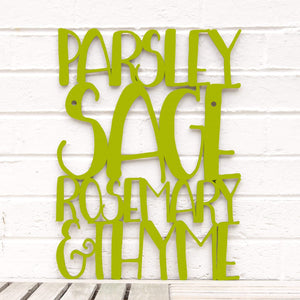 Spunky Fluff Proudly handmade in South Dakota, USA Medium / Pear Green Parsley Sage Rosemary & Thyme