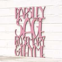 Load image into Gallery viewer, Spunky Fluff Proudly handmade in South Dakota, USA Medium / Pink Parsley Sage Rosemary &amp; Thyme
