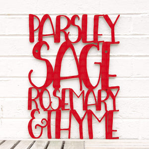 Spunky Fluff Proudly handmade in South Dakota, USA Medium / Red Parsley Sage Rosemary & Thyme