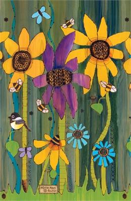 Studio M Proudly Handmade in Missouri, USA Peace Garden - 10" Mini Art Pole